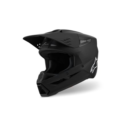 přilba S-M3 SOLID, ALPINESTARS (černá matná) 2026 (Velikost XS)