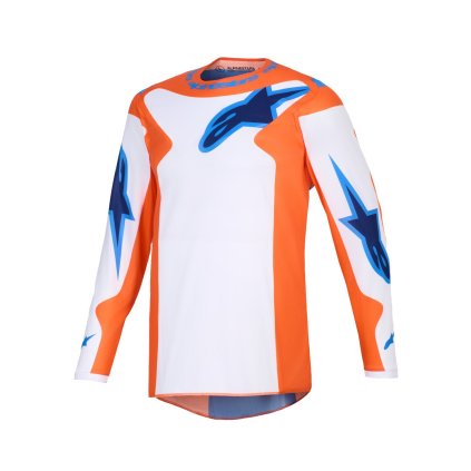 dres FLUID GRID, ALPINESTARS (oranžová/modrá) 2026 (Velikost S)