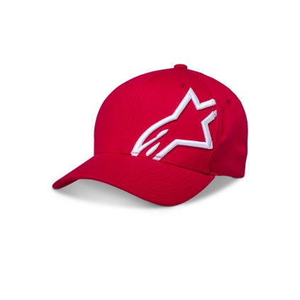 kšiltovka CORP SHIFT 2, ALPINESTARS (červená/bílá) (Velikost S/M)