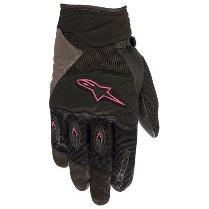 rukavice STELLA SHORE, ALPINESTARS, dámské (černé/fialové) (Velikost XS)