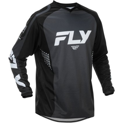 dres F-16, FLY RACING - USA 2026 (černá/bílá) (Velikost S)