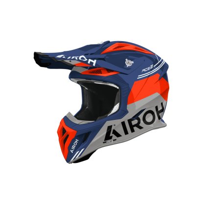 přilba AVIATOR ACE 2 Fury, AIROH (azurově-červená lesklá) 2026 (Velikost XS)