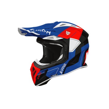 přilba AVIATOR ACE 2 Shield, AIROH (modro-červená lesklá) 2026 (Velikost XS)