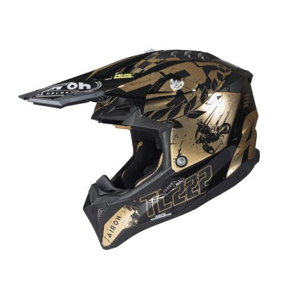 přilba AVIATOR 3 "TC 222 THE LEGEND" AIROH (černá/zlatá) 2026 (Velikost XS)
