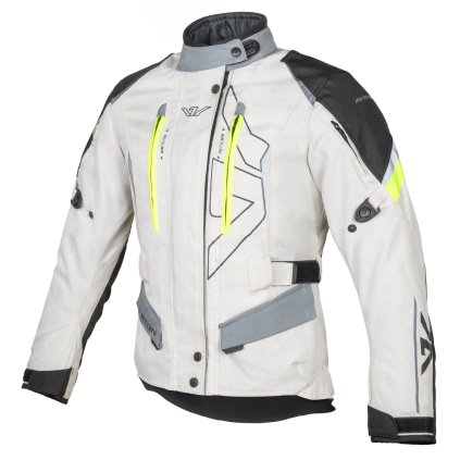 bunda Teressa II, AYRTON, dámská (světle šedá/žlutá fluo/šedá/černá) 2026 (Velikost M)