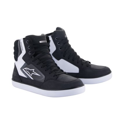 boty J-6 WATERPROOF, ALPINESTARS (černá/bílá) 2025 (Velikost 42 | Barva)