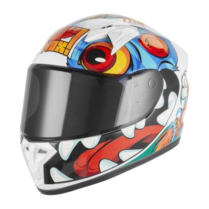 přilba N731 SCRAPPY, NOX, dětská (bílá, více bar.) 2026 (Velikost S (obvod 47 - 48 cm))