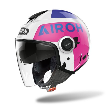 přilba HELIOS Up, AIROH (lesklá růžová) 2023 (Velikost XL)