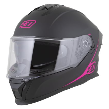 přilba K40, ZED (černá matná/růžová) 2026 (Velikost L)