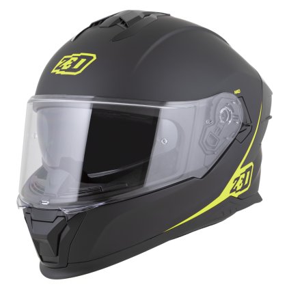 přilba K40, ZED (černá matná/žlutá fluo) 2026 (Velikost 2XL)
