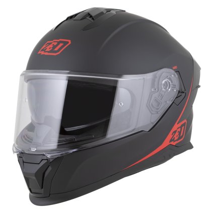 přilba K40, ZED (černá matná/červená) 2026 (Velikost 2XL)