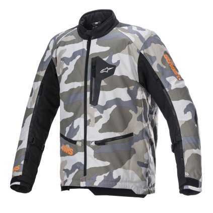 bunda VENTURE XT, TECH-AIR 5 kompatibilní, ALPINESTARS (maskáčová/oranžová fluo) 2025 (Velikost 2XL)