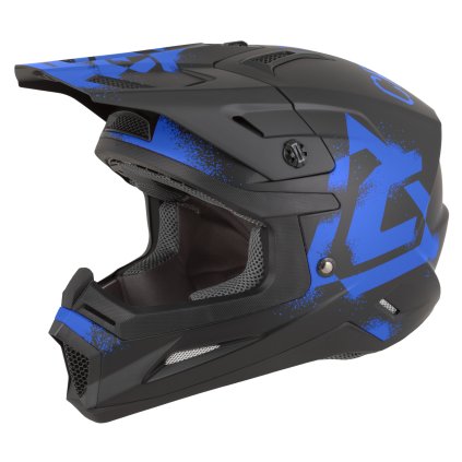 přilba Cross Cup 2 Crew, CASSIDA (černá matná/modrá) 2026 (Velikost 2XL (63 až 64 cm))