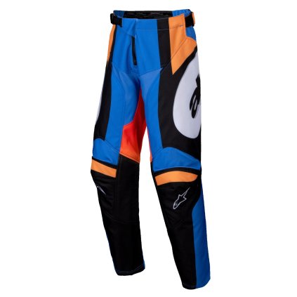 kalhoty RACER MELT, ALPINESTARS, dětské (oranžová/modrá) 2025 (Velikost 24)