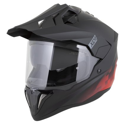 přilba XD1, ZED (černá matná/červená) 2026 (Velikost L (59 až 60 cm))