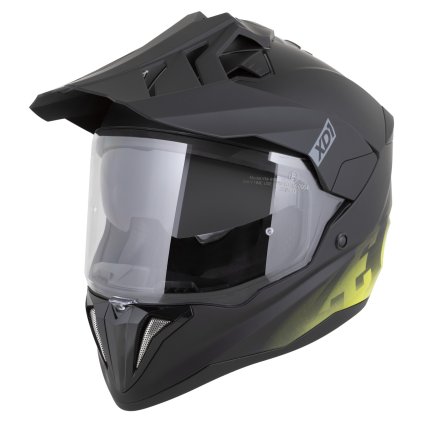 přilba XD1, ZED (černá matná/žlutá fluo) 2026 (Velikost L (59 až 60 cm))