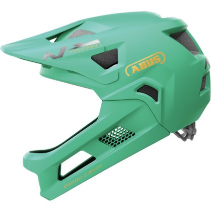 cyklo přilba YouDrop FF sage green, ABUS dětská (zelená) (Velikost S (obvod hlavy: 48 - 55 cm))