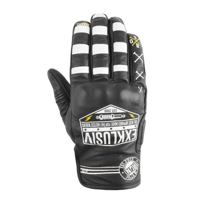 rukavice IRON GLITCH, NOX EXKLUSIV (černá,bílá) 2026 (Velikost S)