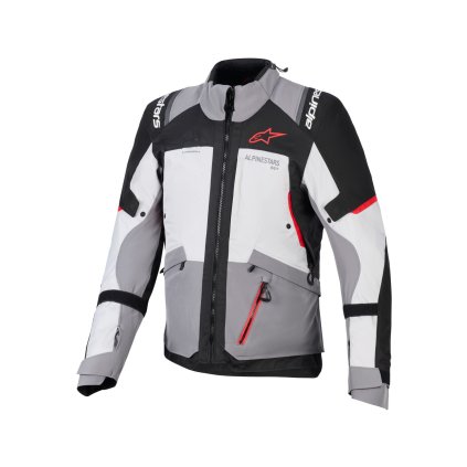 bunda ANDES V4 DRYSTAR, ALPINESTARS (tmavě šedá/světle šedá/černá/červená) 2026 (Velikost S)