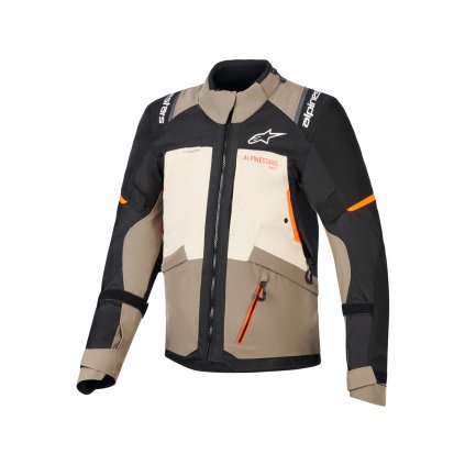 bunda ANDES V4 DRYSTAR, ALPINESTARS (krémová/světle hnědá/černá/oranžová fluo) 2026 (Velikost S)