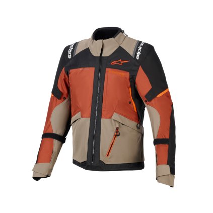 bunda ANDES V4 DRYSTAR, ALPINESTARS (světle hnědá/tmavě oranžová/černá) 2026 (Velikost S)