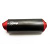 muffler end stomp black red 3