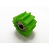 pitbike rolnička řetězu zubatá, vnitřní průměr 10mm, zelená, Stomp, DemonX, WPB
