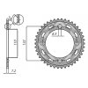 ocelová rozeta pro sekundární řetězy typu 428, SUNSTAR (46 zubů)
