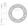 ocelová rozeta pro sekundární řetězy typu 520, SUNSTAR (40 zubů)