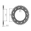 ocelová rozeta pro sekundární řetězy typu 520, SUNSTAR (41 zubů)
