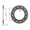 ocelová rozeta pro sekundární řetězy typu 525, SUNSTAR (47 zubů)