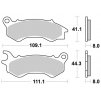 brzdové destičky, BRAKING (semi-metalická směs SM1) 2 ks v balení