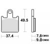 brzdové destičky, BRAKING (semi metalická směs CM66) 2 ks v balení