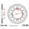 duralová rozeta pro sekundární řetězy typu 428, JT (49 zubů)