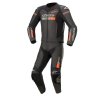 dvoudílná kombinéza GP FORCE CHASER, TECH-AIR 5 kompatibilní, ALPINESTARS (černá/červená fluo) 2025 (Velikost 52)