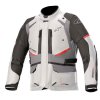 bunda ANDES DRYSTAR, TECH-AIR 5 kompatibilní, ALPINESTARS (světle šedá/tmavě šedá/černá/červená) 2025 (Velikost M)