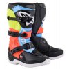 boty TECH 3S YOUTH, ALPINESTARS, dětské (černá/žlutá fluo/červená fluo)