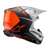 přilba SUPERTECH S-M10 FLOOD, ALPINESTARS (stříbrná/černá matná/oranžová fluo) 2026 (Velikost XS (obvod 53 - 54 cm))