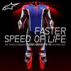 jednodílná kombinéza RACING ABSOLUTE 2, TECH-AIR kompatibilní, ALPINESTARS (metalická modrá/černá/bílá/červená fluo) 2026 (Velikost 48)