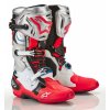 boty TECH 10 limitovaná edice VISION, ALPINESTARS (černá/bílá/stříbrná/červená fluo/modrá) 2023