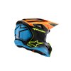 přilba S-M3 FRAY, ALPINESTARS, dětská (černá/oranžová fluo/žlutá fluo/tyrkysová) 2026 (Velikost S (obvod 48 - 49 cm))