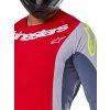 dres TECHSTAR MELT, ALPINESTARS (červená/šedá) 2025 (Velikost L)