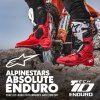 boty TECH 10 ENDURO, ALPINESTARS (červená/černá/bílá) 2026 (Velikost 40,5)