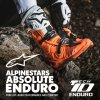 boty TECH 10 ENDURO, ALPINESTARS (oranžová fluo/černá/bílá) 2026 (Velikost 40,5)