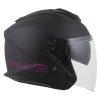 přilba Jet Tech 2.0 Solid, CASSIDA (černá matná/růžová) 2026 (Velikost L (59 až 60 cm))