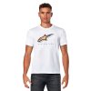 triko QUICKER CSF, ALPINESTARS (bílá) (Velikost S)