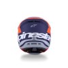 přilba SUPERTECH S-M7 CORE, ALPINESTARS (oranžová/modrá/bílá/matná) 2026 (Velikost XS)
