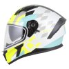 přilba Orbit Track, CASSIDA (bílá/žlutá fluo/tyrkysová/černá) 2026 (Velikost 2XL (63 až 64 cm))