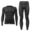 souprava funkčního trika s dlouhým rukávem a kalhot K-LITE, pánské TECSO (černá) (Velikost L/XL)