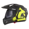 přilba Tour 2.0 Crew, CASSIDA (černá matná/žlutá fluo, plexi s přípravou pro Pinlock) 2026 (Velikost 2XL (63 až 64 cm))